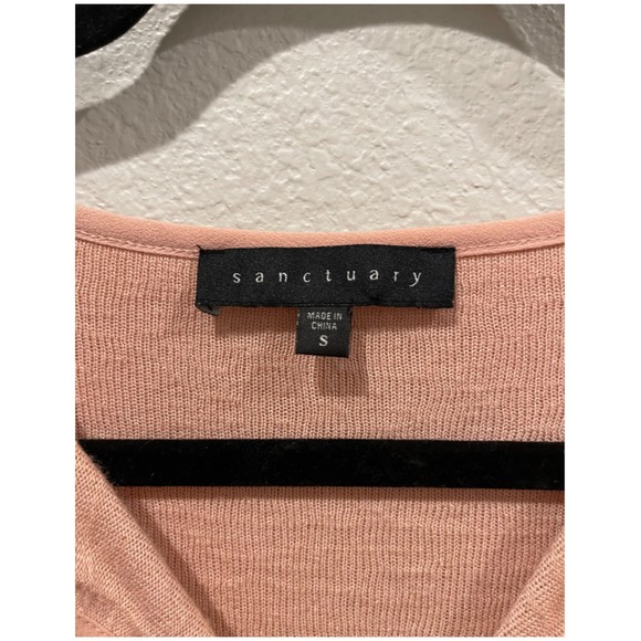 SANCTUARY Blush Pink Long Sleeve Blouse - Picture 2 of 3